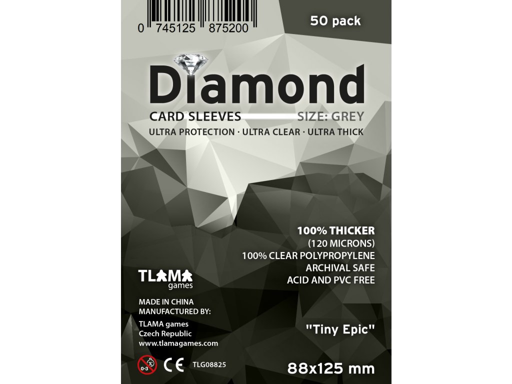 Obaly na karty Diamond Grey: "Tiny Epic" (88x125 mm)