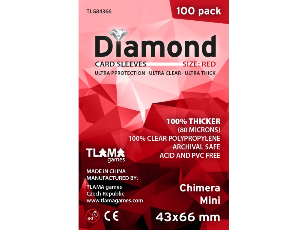 Obaly na karty Diamond Red: Chimera Mini (43x66 mm)
