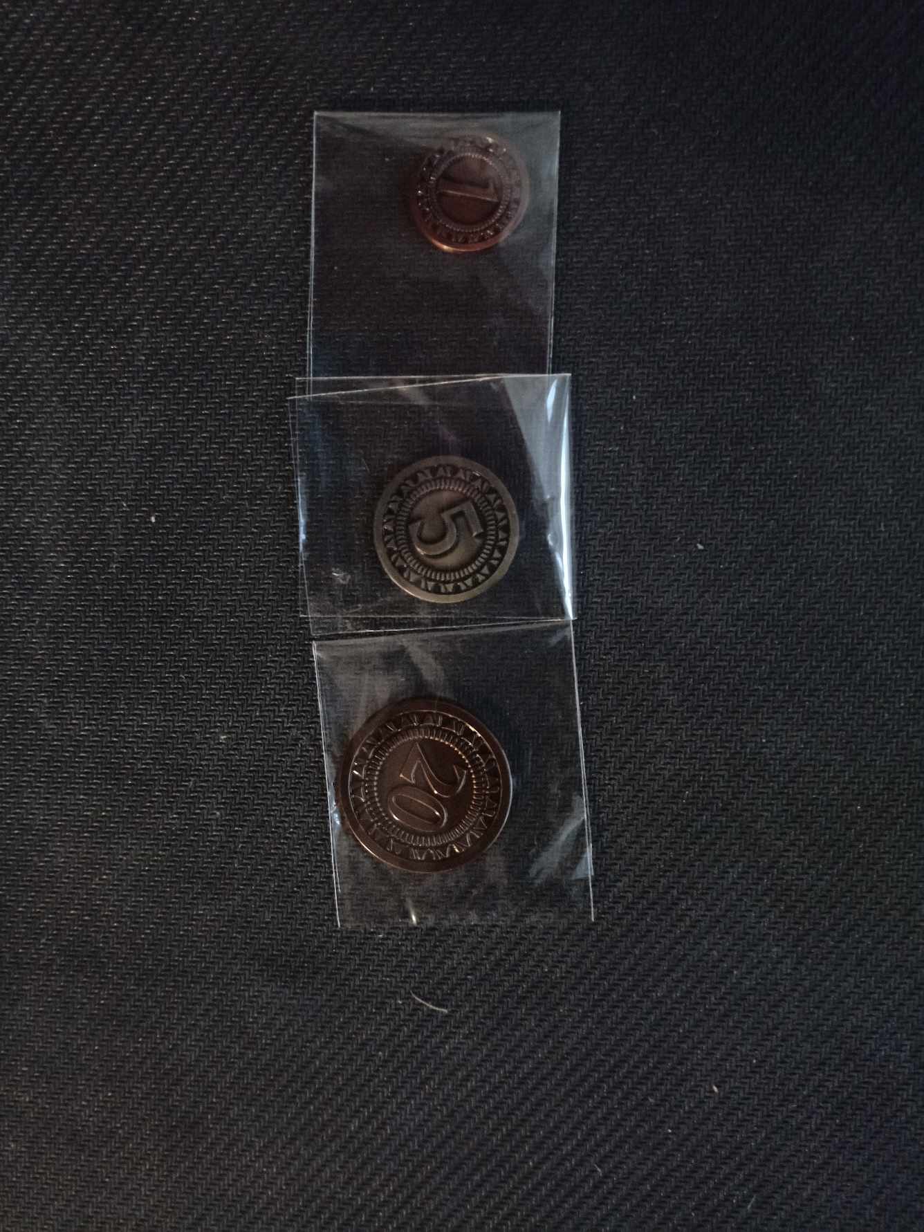 Sada kovových mincí