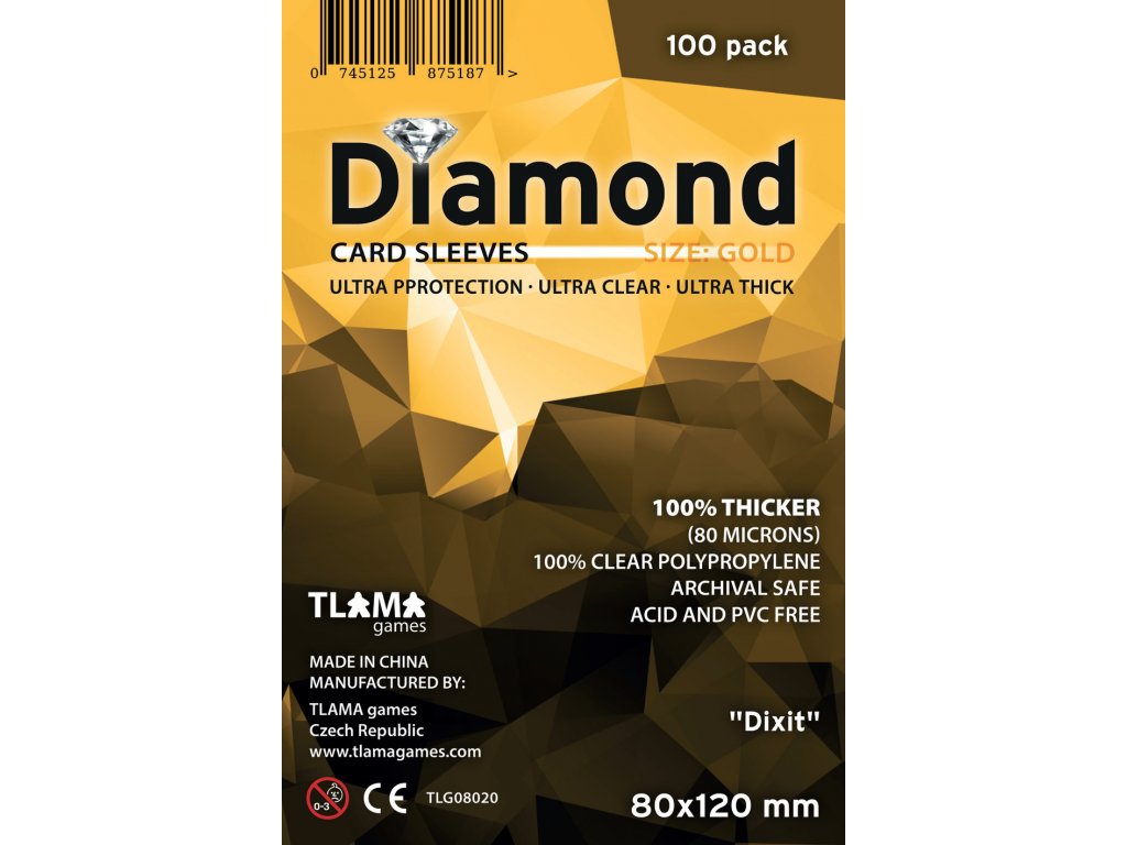 Obaly na karty Diamond Gold: "Dixit" (80x120 mm)